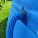 Pipe Holder for Intex Above Ground Pool Hose Outlet Bracket w/ Clamp (Blue)