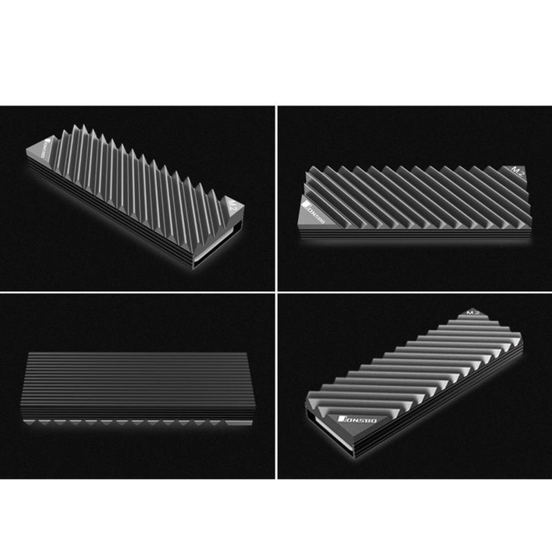 M.2 2280 SSD Hard Disk Aluminum Heat Sink with Thermal Pad for Desktop PC