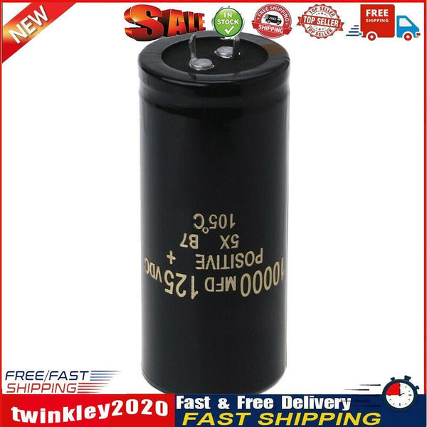 Electrolytic Capacitor 125V 10000uF 35x80mm Replace for 120V 100V Audio Newly
