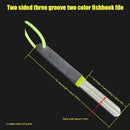 Double Groove Fishing Hook Hone Fishing Grinding Hook Sharpener (Green)