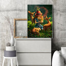 Full Round Drill Mosaic Craft Picture DIY Elf Girl Rhinestone Diamond Paintin