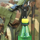 Sports Outdoor Rubber Kettle Buckle Carabiner Water Bottle Holder (Black) Newly
