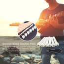 6pcs Cattle Bone Acoustic Guitar Bridge Pins with Pin Puller for Folk Guitar