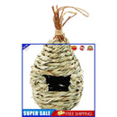 Hummingbird House, Hand-Woven Nesting, Window Garden Hanging Birdhouses Hut