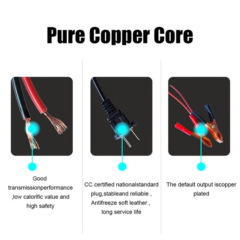 Lead-acid Battery Charger Led Display Us/eu Plug for Automotive Truck Motorcycle