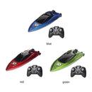 2.4GHz RC Boat High Speed LED Lights Waterproof Electric Ship Toys (Red)