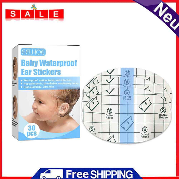 100pcs Baby Waterproof Ear Stickers Bath Swimming Infant Newborn Ear Patches