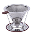 Cone Pour Over Coffee Dripper Coffee Filter Slow Drip Reusable Coffee Maker