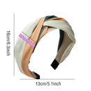 Headwear Striped Wide Side Headband Cross Knot Turban Women Hairband Hair Hoop