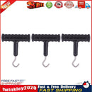 3pcs Fishing Knot Puller Hook Carp Rig Making Tool Fishing Tackle (Black) Newly