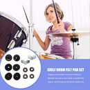 12pcs Drum Cymbal Felt Pad Sleeve Nut Gasket Kit Musical Instrument Accessories
