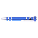 8 In 1 Portable Alloy Screw Driver Pen Set Slotted Bits Repair Tools Blue