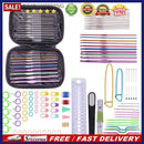 22pcs Crochet Hooks Yarn Crochet Needles Stitches Weave Knitted Craft Kit