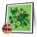 5D DIY Partial Drill Special Shape Flower Rhinestone Diamond Drawing for Home