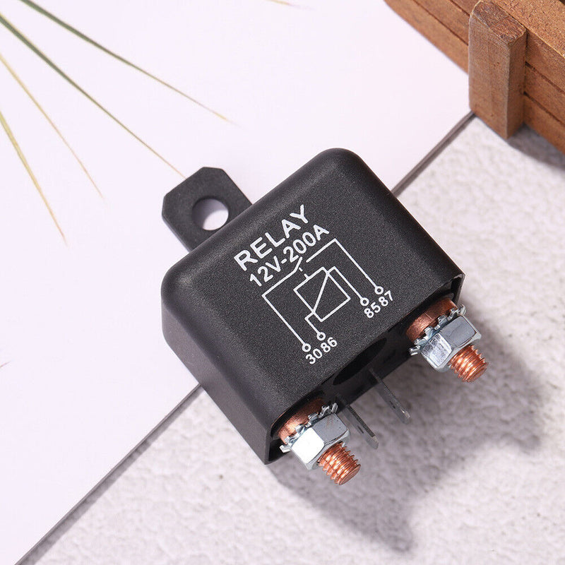 200A 12V DC Split Charge Winch Relay for Car Van Boat 4 Pin Normally Open Newly
