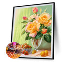5D Diamond Painting Kit Flowers Full Round Drill Rhinestone DIY Wall Art Craf