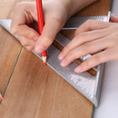 7 inch Triangle Ruler Angle Protractor Woodworking Measurement Tool Layout Ga
