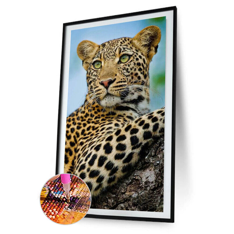 5D DIY Full Round Drill Diamond Painting Big Lion Animal Art Handmade Hanging