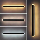 Modern Long Wall Light Home Living Bedroom Background Sconce Light (Black) Newly