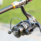 #A 2000-7000 Series Fishing Reel Metal Spool Spinning for Sea Carp Fishing Tackl