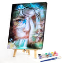 Waterfall Girl Oil Paint By Numbers Kits DIY Craft Coloring Drawing Home De