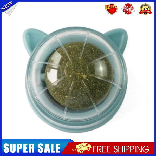 Catnip Ball Cat Toys Licking Teeth Chewing Pet Training Bite Balls (Grey)