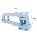 Garlic Press Ginger Cutter Manual Kitchen Grater Masher Grinder (Blue)