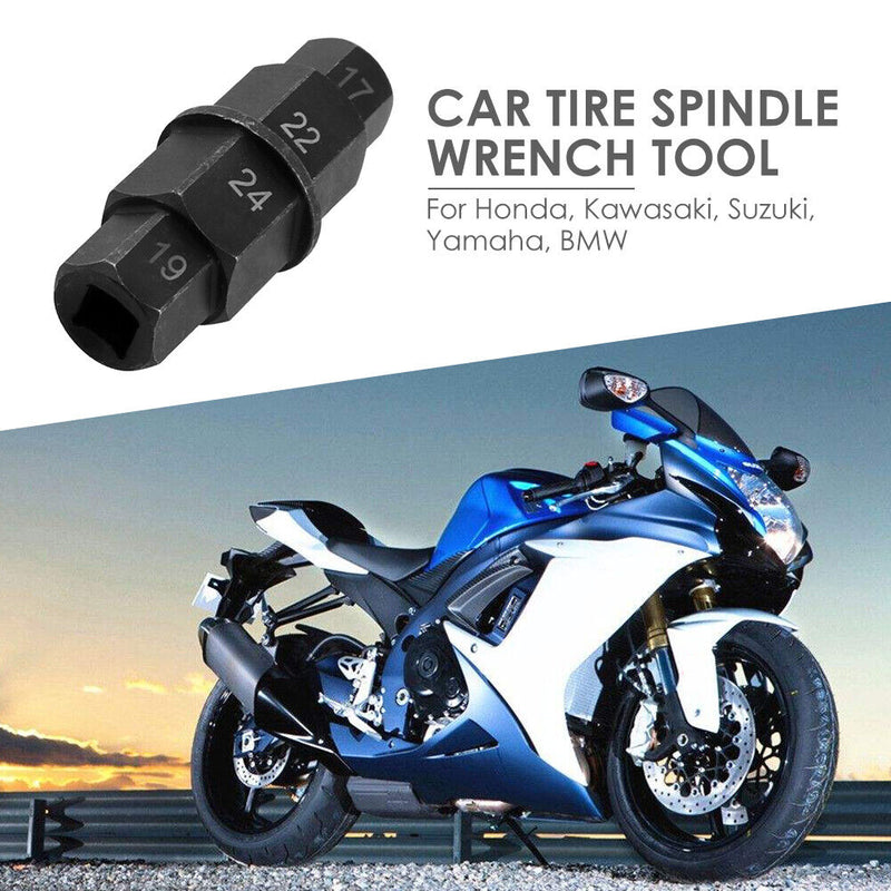 4 in 1 17mm 19mm 22mm 24mm Motorcycle Front Axle Spindle Hex Allen Key Socket