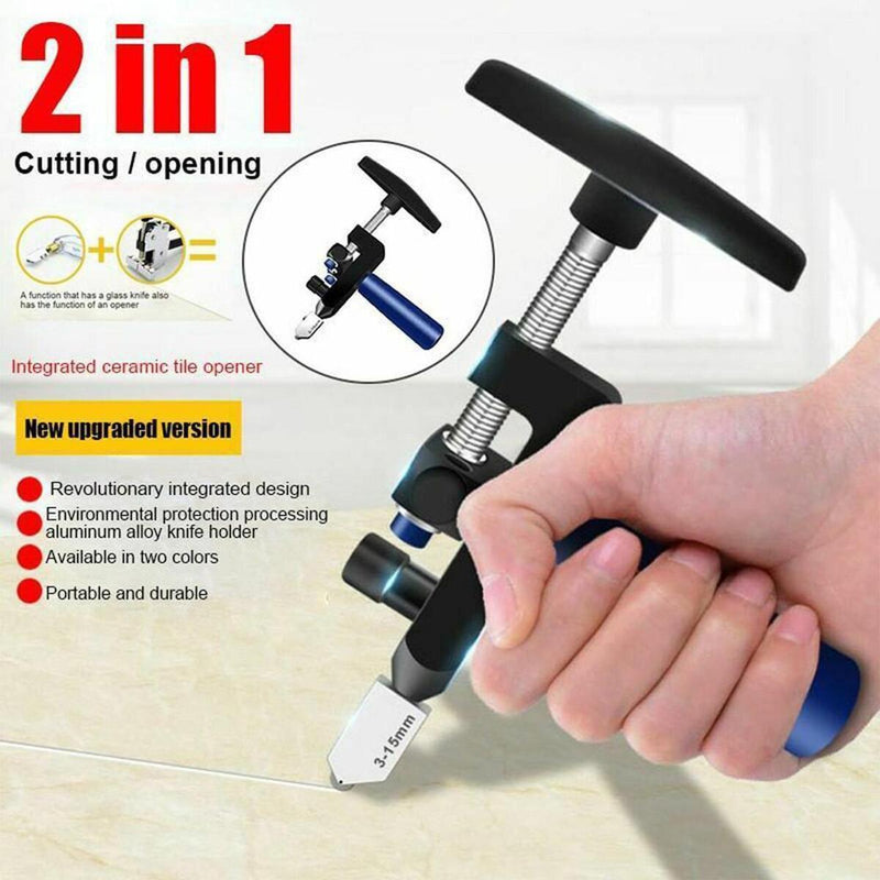 2 in1 Manual Tile Cutter Glass Ceramic Cutter for Cutting Glass,Glazed Tiles