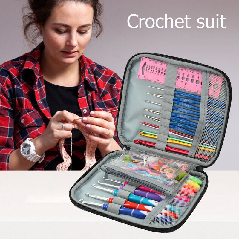 Multi Styles Crochet Set Gauge Needles Knitting DIY Lace Crochet Accessories