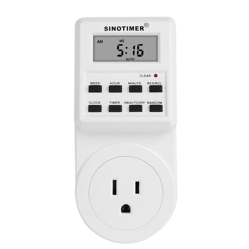 LCD Digital Weekly Programmable Electrical Socket Timer Switch (TM516-US) Newly