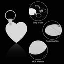Sublimation Blank Keychain MDF Material Blank Key chain Key Rings Present