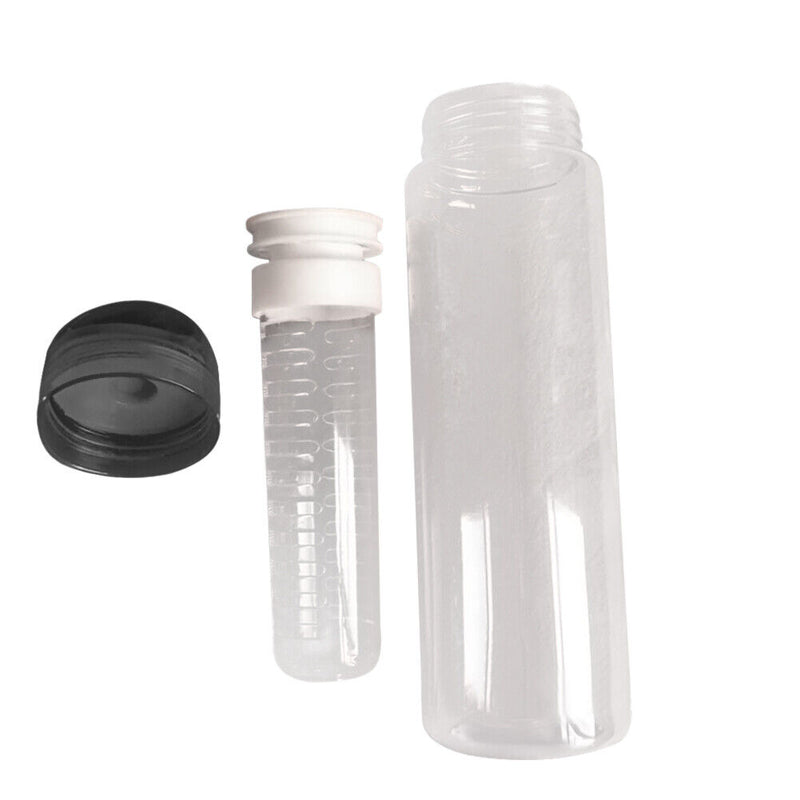 700ml Leakproof Water Bottle Plastic Soak Fruit Outdoor Drinkware (Black) Newly