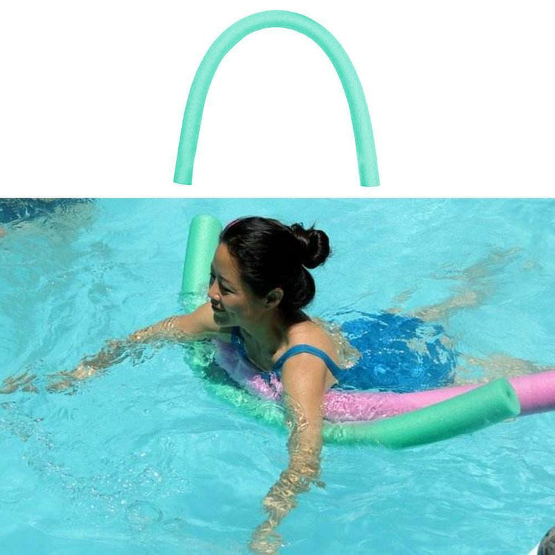 Flexible Learn Swimming Pool Noodle Water Float Floating Aid Green