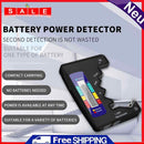 Card Type Power Tester LCD Display Easy Use for C D N AA AAA 9V 1.5V Button Cell