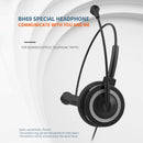 BH69 USB Call Center Headphone PC 3.5mm Business Headsets with Mic (Grey) Newly