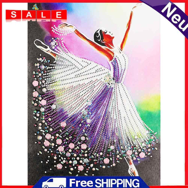 Ballet Girl 5D DIY Special Shape Part Drill Diamond Painting Cross Stitch Crafts