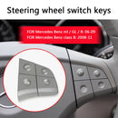 1 Pair 8 Keys Car Steering Wheel Switch Button for Benz B-Class (Grey)