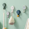 Vacuum Suction Cup Wall Hanging Hook Door Hangers Holder Rack (White)