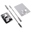 Nail Art Palette Stainless Steel Makeup Cosmetic Color Mixing Palette (L)