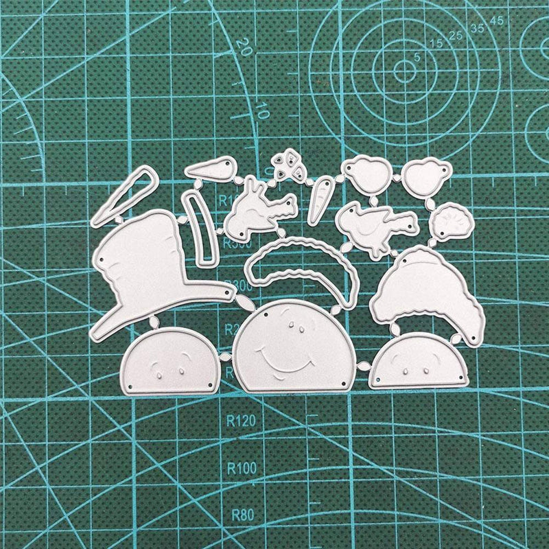 1*Snowman Metal Cutting Dies Stencil Scrapbooking Embossing Album Craft Card DI&