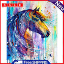 Painted Horse Diamond Painting Full Drill Square Rhinestone Embroidery Handwork