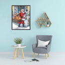 Full Cross Stitch 11CT Sending Gift Santa Counted Embroidery DIY Wall Art Crafts