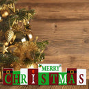 Merry Christmas Decorations Wooden Sign (Reversible Table Decor)#