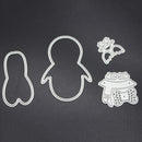 Snowvirtuos Girls Penguin Cutting Stamp Stencil DIY Scrapbooking Paper