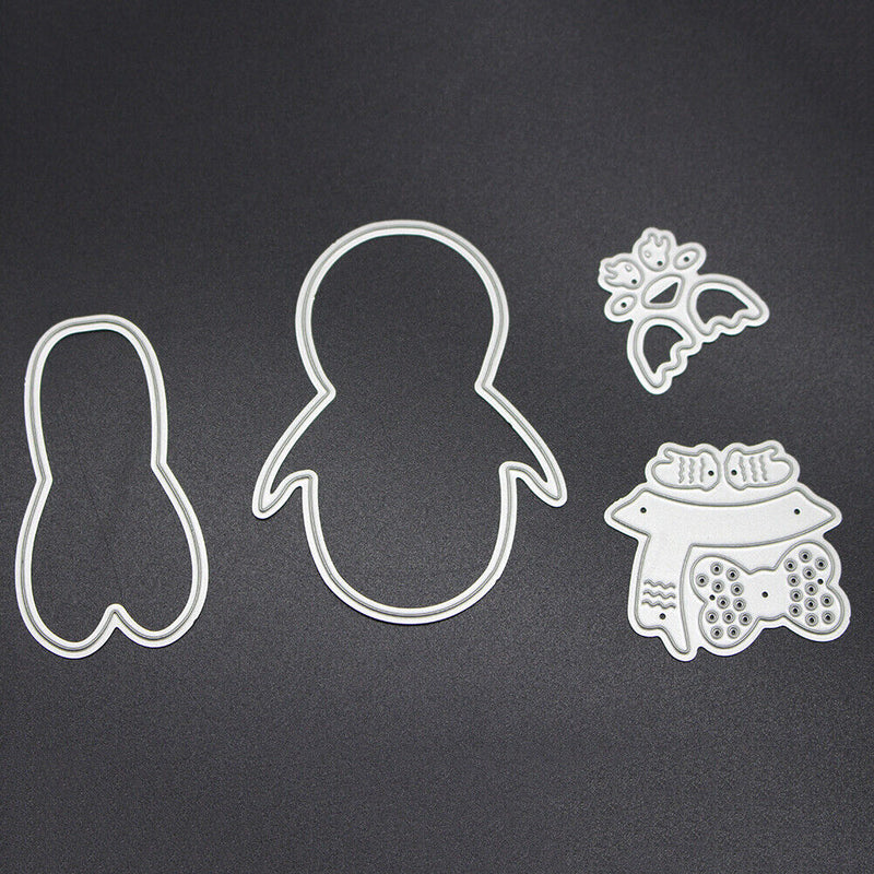 Snowvirtuos Girls Penguin Cutting Stamp Stencil DIY Scrapbooking Paper
