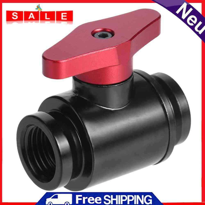 G1/4 Vent Valve Aluminum Handle Double Inner Teeth Valve Waterway K