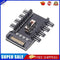 Splitter Cooling Fan Hub PC SATA 1 to 8 3Pin 12V Power Socket PCB Adapter