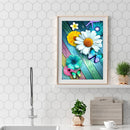 Diamond Painting DIY Daisy Butterfly Full Round Drill Rhinestone Picture