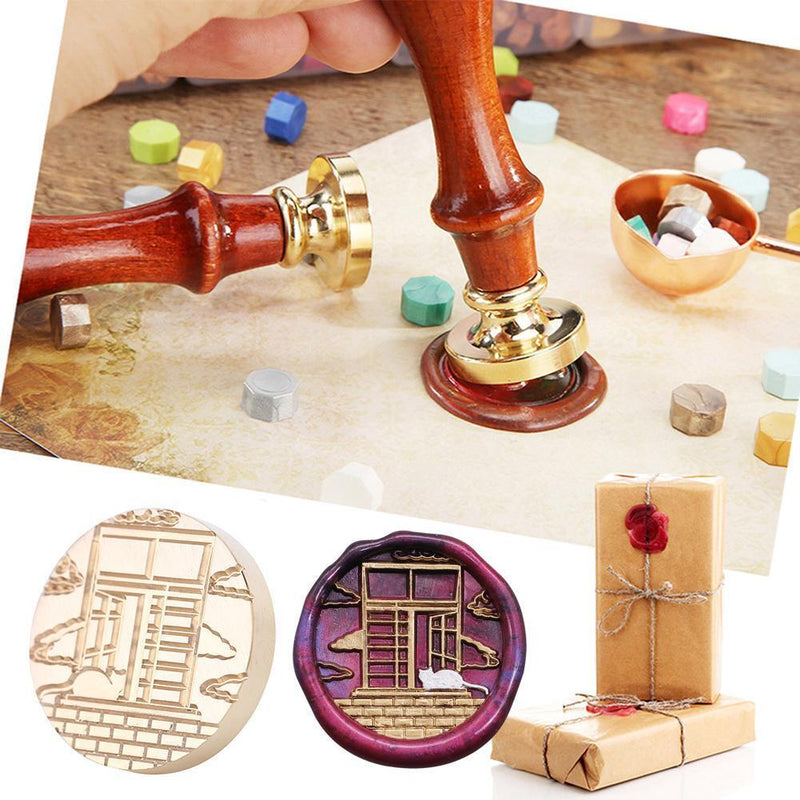 Animal Retro Wax Seal Stamp Head Fire Paint for Wedding Invitations (DW13)